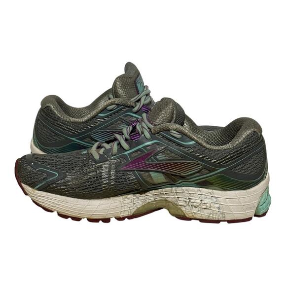 Brooks Ravenna 6 Gray Mint Plum Running Sneakers Women's Size 8 - Picture 5 of 8